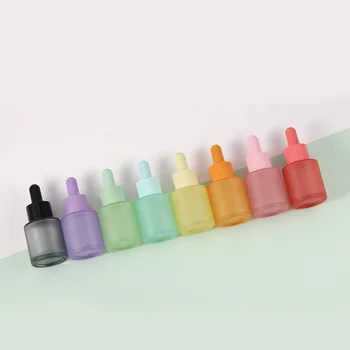 20ml Dropper Flasche Massage-Öl Pipette Nachfüllbare Aromatherapie Flüssigkeit für Ätherisches Leere Hülsen Bunte Parfüm Glas Flasche