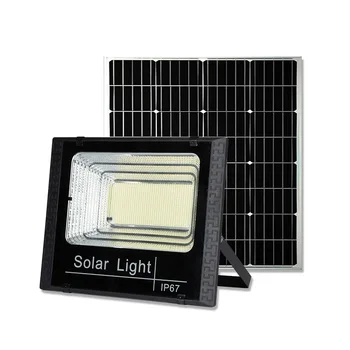 Solar-Flut-Lichter 50w 100w 200w 300w 500w LED Solar Powered Spotlight Outdoor Wasserdicht Reflektor Solar Mit Fernbedienung