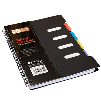 Spirale Notebook Journal mit Teiler und Registerkarten für Organisation und Planung